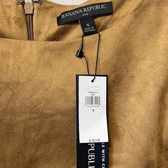 NWT Banana Republic Suede Top‎ - Picture 3 of 3